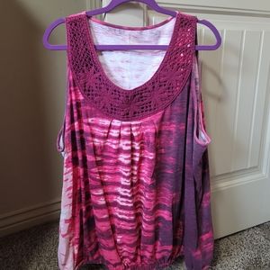 Fun Tank top with banded bottom